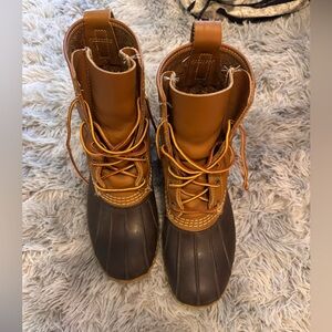 LL Bean Boots - Duck Boots // Tan // Women’s Size 7 // Used in great condition